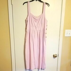 a.n.a Pink Sleeveless Scoop Neck Sundress